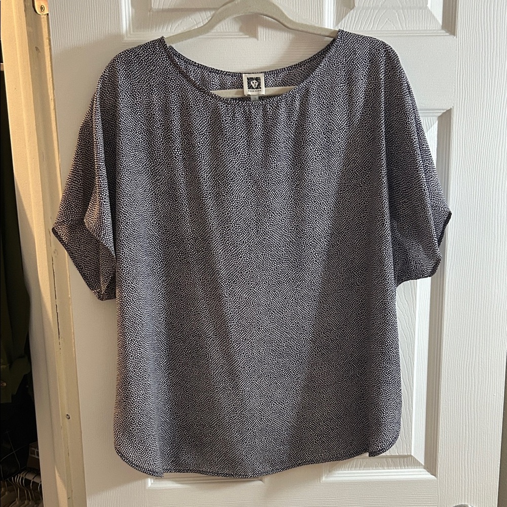 Anne Klein Monochrome Patterned Blouse